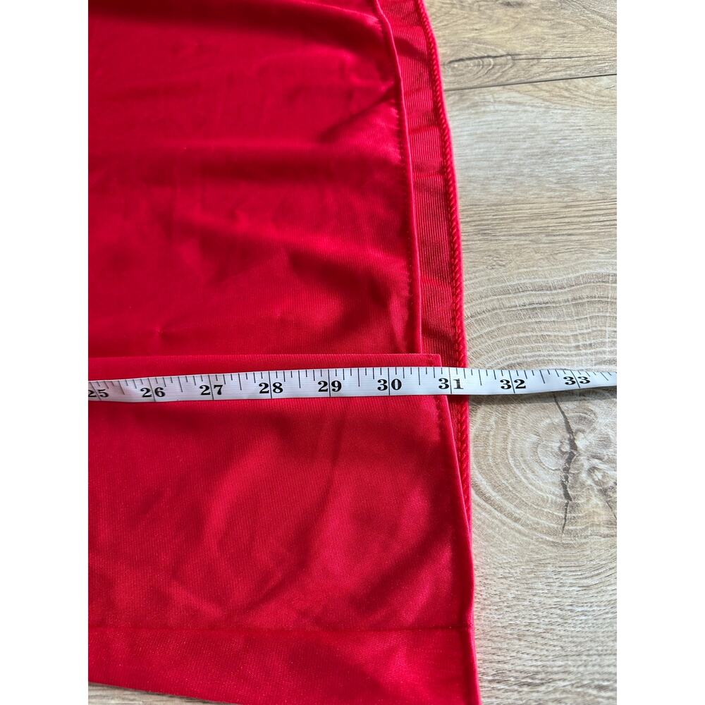 Vintage Deadstock Vassarette Nightie Mini Dress Slip Red M - Picture 11 of 12